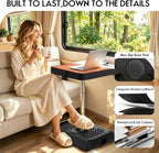 Car Seat Tray Table, Multi-Function Adjustable Car Laptop Desk (Mini) | Two-in-One Office Desk/Footstool Set, Car Tray,Car Desk for Laptop,Portable Car Table,for Front Passenger/Rear/Driver Seat - Image 6