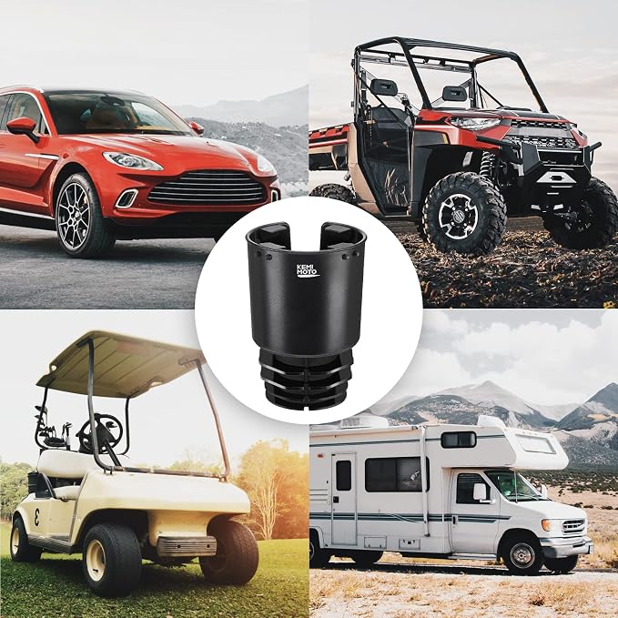 KEMIMOTO Car Cup Holder Expander Compatible with Hydro Flask Yeti 18-40oz | Universal Fits 3.0in-3.8in bottles and 3.2in cup holder, for Car, RV, Truck, UTV, Golf Cart, rubber base, tool-free install - Image 9