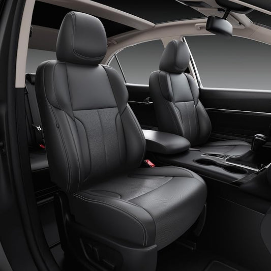 redblue Custom Fit Toyota Corolla Seat Covers for 2014-2019 S/SE/S Plus | Black leather Seat Covers Full Set, Fit 2014 2015 2016 2017 2018 2019 corolla S SE S Plus, Front and Rear Car Seat Cover by Unknown