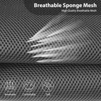 CAR PASS 3D Foam Leather Car Seat Covers Two Front Seats only, Air Mesh Thick Seat Covers, All Weather Car Seat Cover Comfort & Protection for Truck,SUV,Sedan,Van, Airbag Compatible (Charcoal Gray) - Image 4