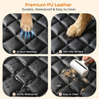 URPOWER Dog Car Seat Cover for Back Seat, Waterproof PU Leather | Non-Slip, Scratch-Resistant Rear Bench Seat Protector for Dogs, Easy to Clean, for Large Sedans & Large SUVs - Image 4