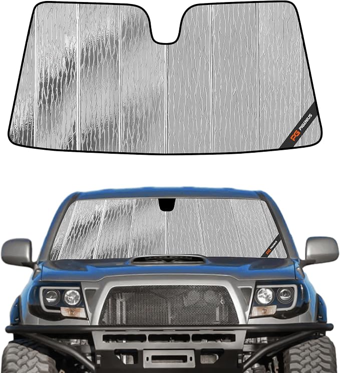 Pigenius Windshield Sun Shade for Toyota Tacoma 2005-2015 Front Window Sunshade - AstraGuard by Pigenius