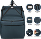 Infant Car Seat Travel Bag for Airplane Compatible with All Nuna Pipa Car Seat and Base,Chicco KeyFit 30 and Base, Padded Car Seat Bags for Air Travel,Car Seat Gate Check Bag with Side Pocket, Blue - Image 3