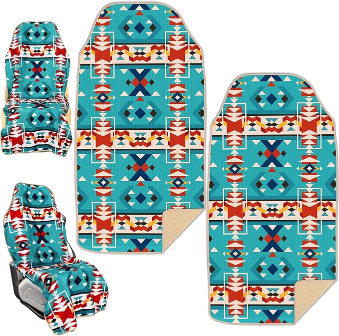 Lonfliness 1PCS Car Seat Cover Towel Non Slip Front Seat Car Seat Towel Athletic Running Towel Washable Seat Cover for Gym Workout Sweat Outdoor Sport Beach Hiking Yoga (Navajo Tribal) by Lonfliness
