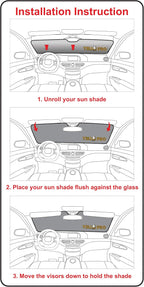 YelloPro Auto Custom Fit Reflective Front Windshield Sunshade Sun Shade for 2023 2024 2025 2026 Lexus RX SUV, UV Reflector Sun Visor Protector Blocks Accessories - Image 9