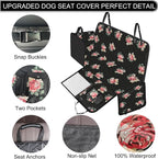 Dog Car Seat Cover, Waterproof Nonslip Pet Seat Cover for Back Seat with Storage Pockets Mesh Visual Window, Heavy Duty Scratchproof Pet Dog Seat Cover Hammock for Cars Trucks and SUVs - Image 3