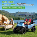 10L0L Golf Cart Seat Covers for Yamaha EZGO Club Car Seat Towel Cushion | Breathable Mesh All-Season Front/Rear Seat Blanket, UV Resistant, Cool Comfort, Machine Washable, Easy On, Great Golf Gift - Image 7
