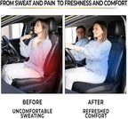 ZONETECH Cooling Car Seat Cover, Black Automotive Adjustable Temperature Comfortable Cooling Car Seat Cushion (1 Pack) - Image 4
