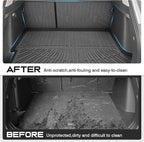 Sunsdrew Trunk Cargo Liner for 2024-2026 Chevy Trax Accessories, Rear Cargo Mat & Backrest Mats All Weather Protection Trunk Liner TPE Rubber Raised Edge - Image 5
