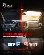 MZS Windshield Sun Shade Compatible with Forester 2019-2025 | 6-Layer Heat Insulation, 99% UV Blocking, Keeps Interior Cool, Full Coverage Visor, Foldable Car Window Sunshade, Storage Bag - Image 4