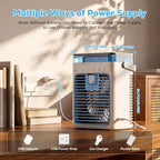 Portable Air Conditioners, Personal Evaporative Air Cooler with 1000ML Water Tank, 3 Speeds & 2 Mist Modes, Portable AC Fan for Car, Caravan, Kitchen, Office Desk - Image 7