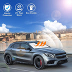 Windshield Sun Shade for 2015-2020 Mercedes Benz GLA Accessories | Full covered, Foldable & Durable, Block UV Rays, Reduce Heat, Easy to install, Keep Car Cooler - Image 5