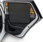 EcoNour Magnetic Car Sun Shade Side Window (2 Pack) | Rear Window Sun Shade | Blocks Harmful UV Rays | Ensures Privacy Protection | Baby Travel Accessories | Magnetic Curtain for Baby and Kids by EcoNour