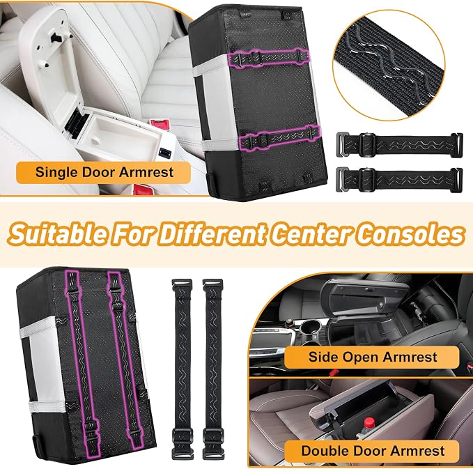 Portable Dog Car Seat for Small Dogs, Puppy Car Seat, Black&White | Booster Seat With Safety Leash & Adjustable Straps Keeps Small Dogs Secure. Removable Washable Cushion. Fits Most Cars. - Image 4