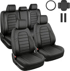 TTX LIGHTING Custom Fit Seat Covers for Honda CR-V 2017-2022 | Original Seat Pattern Faux Leather Waterproof Full Set for 2-Row 5-Seater, Airbag Compatible by TTXLIGHTING%C2%AE