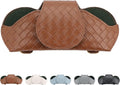 KINIVA Sunglasses Holder for Car Visor Leather Glasses Case with Clips for Car Visor Automotive Interior Visor Accessories Apply to All Car Models (09 Brown) by KINIVAFashionJewelry