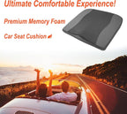 Lofty Aim Car Seat Cushion, Memory Foam Car Seat Cushions for Long Driving | Comfy Car Seat Pillow for Pain Relief, Driver Seat Cushion Adds Height, Butt Cushion for Car, Office Chair, Classic Black - Image 2