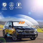 Windshield Sun Shade for 2019-2025 2026 BMW X5 Accessories | Full covered, Foldable & Durable, Block UV Rays, Reduce Heat, Easy to install, Keep Car Cooler - Image 6