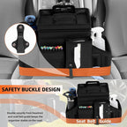LUVHOMEE Car Organizers and Storage for Backseat & Front Seat - Collapsible Car Caddy w/Headrest Strap, Leakproof Cooler, Lid & Cup Holders | Fits Passenger Seat, Easy-Access Travel Snacks & Drinks - Image 6