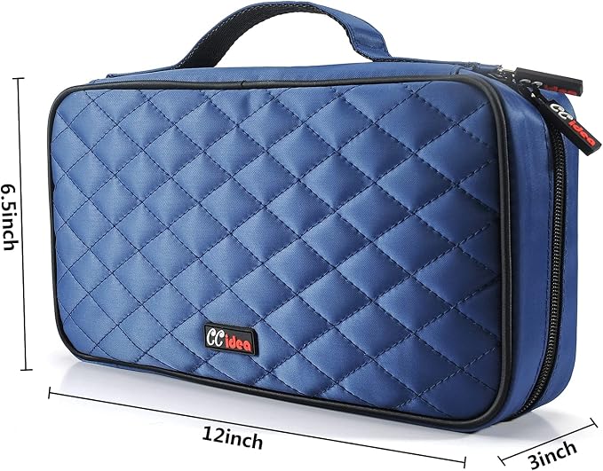 CCidea 96 Capacity CD/DVD Case Holder Portable Wallet Disc Storage Binder for Car, Home, Travel (96-Blue) Specials - Image 3