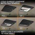 Econour RV Skylight Window Shade RV Sunroof Shade Cover for Camper Trailers | Foldable Magnetic Sunshade for Harmful UV Rays and Heat | 3-Layered Reflective and Waterproof Material (16.25"x16.25") - Image 6