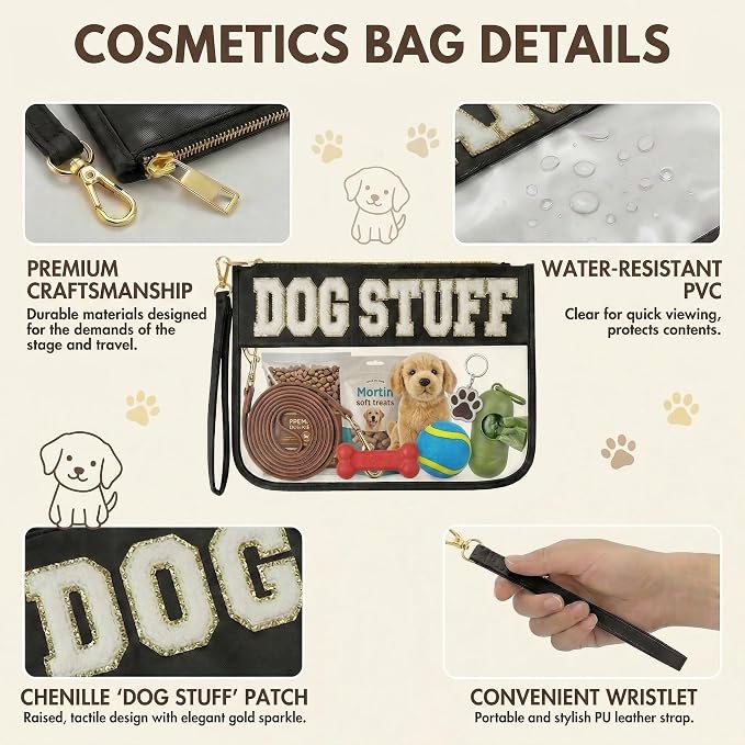 Dog Mom Gifts for Women Travel Bag Stuff Carrier Gifts Bag for Dog Lovers Food Storage Pouch Organizer Bag - Image 4