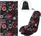 SEANATIVE Car Seat Covers Easy Install Car Seat Towel Covers Scratch-Resistant Seat Cushion Protectors for Dogs, Kids, Beach Absorbent Sports Towel, America 250 Years Eagle Print - Image 5
