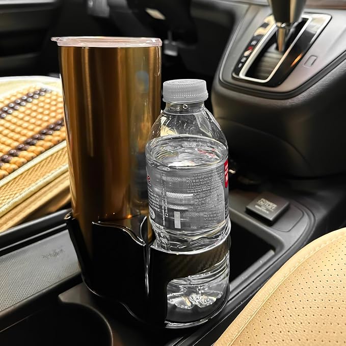 Double Cup Holder for Car, 2 in 1 Extra Cup Insert with Expandable Base, Multifunctional Extender Expander Adapter with Elastic Open-Close Cup Mouth, Adjustable Bracket FOR 2.1''-2.9'' BOTTLE DIAMETER - Image 7