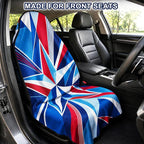 Car Seat Towel Cover for Front Seat, 1Pc Sweat Absorbent Car Seat Protector with Non-Slip Backing, Waterproof Towel Car Seat Cover for Runners, Gym, Swimming, Beach, Pets, Patchwork Flag - Image 2