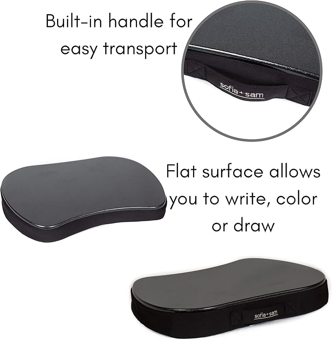 Sofia + Sam Mini Memory Foam Lap Desk Color: Black - Image 5