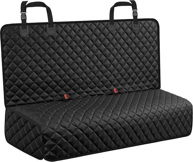URPOWER Dog Car Seat Cover for Back Seat, Waterproof Car Seat Protector | Non-Slip, Scratch-Resistant, Machine Washable 600D Oxford Fabric Rear Bench Seat Cover for Full-Size SUVs & Pickup Trucks by URPOWER