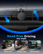 ZBF Magnetic Phone Holder for iPhone MagSafe Car Mount, Vacuum 360°Adjustable Car Phone Holder（Dashboard & Windshield） Magnet Cell Phone Holder Mount for iPhone 17/16/15/14/13 Android Galaxy - Image 6