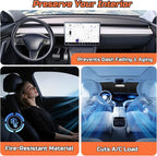 2023-2026 Accord Windshield Sun Shade Compatible for 2023-2026 Honda Accord Silver Reflective Foldable Front Sun Visor Sunshade Protector with Storage Bag Keep Interior Cool - Image 6