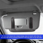 Car Tissue Holder, PU Leather Auto Sun Visor Tissue Case Napkin Holder with Zipper, Rectangular Mask Dispenser Hanging Paper Towel Organizer for Cars SUVs Trucks RVs (Black) - Image 4