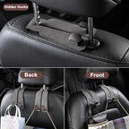 Amelity Car Headrest Hooks, Purse Hook for Car 2 Pack Gray | Universal Car Interior Accessories for Women, Available in 2/4 Pack, Storage Hanger Holds Purses, Backpacks, Grocery Bags - Image 5