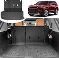 Cargo Liner & Brackrest Mat 2 in 1 for 2024-2026 Grand Highlander | Custom Fit, All Weather TPE Trunk Mat Rear Cargo Mat Back Seat Cover Protector for Grand Highlander Accessories by Houclemic