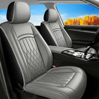 Fit for Camry Seat Covers Compatible with Toyota Camry 2012-2025 2026 - Waterproof Breathable Leather Automotive Seat Cushions Protector, Airbag Compatible,Only 2 Front seat Covers(Gray) by Unknown