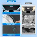 INSAUTO Custom Fit Windshield Sun Shade for Infiniti QX80 2014-2024 | Foldable Front Window Sunshade Car Accessories, UV & Heat Reflector, Keeps Interior Cool, Includes Storage Bag - Image 5