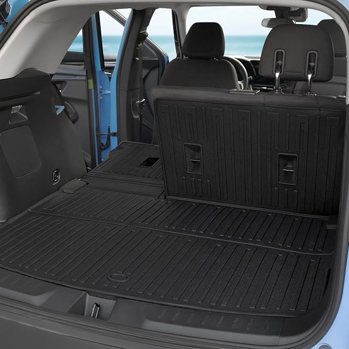 Floor Mats for 2021-2026 Chevy Trailblazer AWD Accessories | Fit Upper Deck, Full-Coverage Set with Integrated Cargo Liner & Backrest Protector, Odorless TPE, All-Weather Protection - Image 5