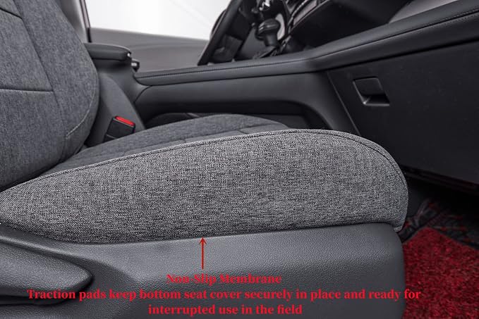 Car Seat Covers Custom Fit for 2021-2026 Toyota Sienna LE,XLE (8-Seater) Van,2nd Row Bench w/Removable Middle Seat,Breathable UV-Resistant Polyester Seat Protector (Full Set,Gray) - Image 3