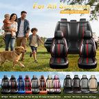 Fit Cherokee Seat Covers Custom Fit for Jeep Cherokee 2014-2026, Full Set | Premium Leather Full Coverage Protectors, Waterproof, Breathable, Scratch Resistant, Easy Wipe, Airbag Compatible, RedTrim - Image 9