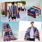 Hahafelt 2 Pack Car Seat Towel Covers Athletic Running Towel Performance Microfiber Post Workout Sweat Washable Cover Non Slip for Seat Outdoor Sport (Aztec) - Image 7