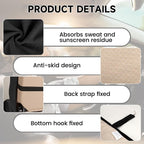 Car Seat Covers 1 Pack Black Waterproof Towel Car Seat Cover Universal Fit for Most Trucks SUV Fitness Athletes Pets Gym and Water Sport - Image 7