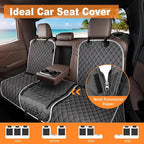Dog Car Seat Cover for Back Seat, Fits Cars/SUVs/Trucks, M-Charcoal Grey - Image 7