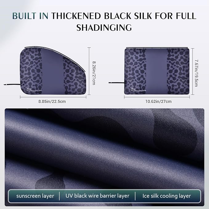 FLORICH Car Window Shades 1 Pack Car Window Shade for Baby, Block Light Car Sun Shade Protect Embedded Track Privacy for Family, Universal Fit for Most Cars - Image 5