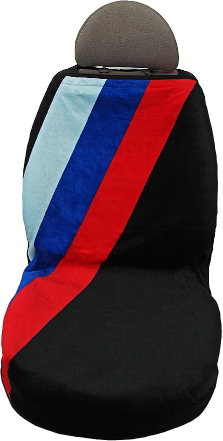Seatarmour Seat Towels for BMW Cars and Trucks, with Tricolor Stripes - Image 3