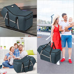 Infant Car Seat Travel Bag for Airplane Compatible with All Nuna Pipa Car Seat and Base,Chicco KeyFit 30 and Base, Padded Car Seat Bags for Air Travel,Car Seat Gate Check Bag with Side Pocket, Blue - Image 6