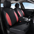 Coverado Seat Covers 2-Pack, Waterproof Car Seat Covers, PU Leather & Breathable Mesh Seat Protectors, 2 Seats Automotive Seat Covers, Universal Fit for SUVs, Trucks, Sedans by COVERADOAUTO