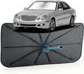 Car Windshield Sun Shade Umbrella for Mercedes-Benz E-Class 1996-2009 | [Reflective Coated Fabric] Car Shades Sun Visor Keep Car Cool and Protects Interior, 1:1 Exact Fit by MakeLifeBetter