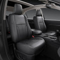 redblue Custom Fit Toyota Corolla Seat Covers for 2014-2019 L/LE/LE Eco | Black leather Seat Covers Full Set, Fit 2014 2015 2016 2017 2018 2019 Corolla L LE LE Eco, Front and Rear Car Seat Cover by Unknown